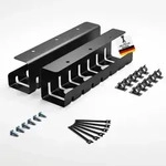 Kabelkanal Schreibtisch Schwarz Komplettset C - Kabelmanagement Schreibtisch F&uuml;r