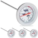 4 X Einstichthermometer Analog, Braten Grillthermometer, Edelstahl
