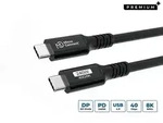 Microconnect Usb4cc15-240w Usb-kabel Usb4 Gen 3x2 1,5 M Usb-c Schwarz