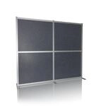 Akustik Trennwand / Stellwand Flexmiut Modul 167x192 Pet Grau Hjh Office