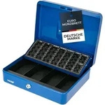 Hmf - 4215 Geldkassette Mit Euro-m&uuml;nzz&auml;hlbrett, 30,5 X 24 X 8,5 Cm, Blau