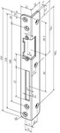 Assa Abloy - Sicherheits-winkelschlie&szlig;blech 069 St&auml;rke 3 Mm Edelstahl Matt Din