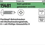 Flachkopfbohrschraube Iso 15481 M.kreuzschlitz-ph St 4,8 X 60 -h Stahl Geh&auml;rtet