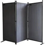 Paravent 3 Teilig 170 X 165 Cm Stoff Raumteiler Trennwand Balkon Sichtschutz
