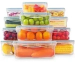 Frischhaltedose Mit Deckel, 12 Teiliges Plastik Vorratsdosen Set, Bpa Frei
