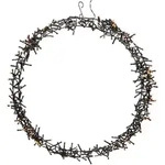 Ecd Germany - Lichterkranz 400 Leds, &Oslash; 48cm, Warmwei&szlig;, Ip44, T&uuml;rkranz,