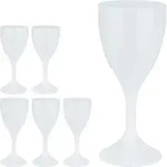 Weingl&auml;ser Kunststoff, 6er Set, Bruchfest & Bpa-frei, 250 Ml, Mehrweg