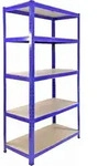 Monster Racking - 5x 90cm T-rax Lagerregale Blau Garage Werkstatt Einfache...