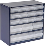 616-123 Kleinteilemagazin (b X H X T) 306 X 283 X 150 Mm Anzahl F&auml;cher: 16...