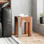 Hocker Massivholz Teak Und Harz Vidaxl