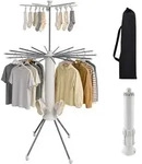 Relaxdays W&auml;schest&auml;nder, Klappbar, Mit Tasche, H X D: 180 X 112 Cm, W&auml;schespinne,