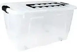 Plast-team Aufbewahrungsbox Mit Rollen Im Skandinavischen Design