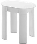 Gedy - Aqualine Accessoires - Badehocker Tetra, 42x41x27 Cm, Wei&szlig; 2872