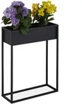 Relaxdays - Blumenst&auml;nder, Metall, Hxbxt: 70x55x20 Cm, Stehend, Wohnzimmer & K&uuml;che,