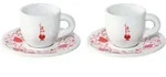 Bialetti Set 2 Tassen Moka Herz Inkl. Untertassen