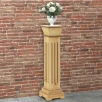 Vidaxl - Klassischer S&auml;ulen-pflanzenst&auml;nder Helles Holz 17x17x66 Cm