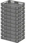 Brb 10x Eurobeh&auml;lter/stapelbeh&auml;lter, Lxbxh 600x400x90 Mm, Inhalt 15 Liter...