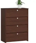 Abamihome - Schuhschrank Akord Rubin In Der Farbe Wenge Mit 4 Schuhkipper B66 X H85 X