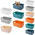 12er Set Aufbewahrungsbox Kunststoff 6 Farben 2 Gr&ouml;&szlig;en Regale Schrank...