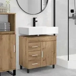 Vidaxl Bathroom Vanity Unit Artisan Oak 60 X 35 X 60 Cm