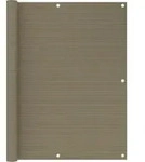 Balkon-sichtschutz Taupe 120x600 Cm Hdpe Vidaxl