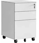 Relaxdays Rollcontainer, 3 Schubladen, Hxbxt: 60 X 39 X 52 Cm, Abschlie&szlig;bar,