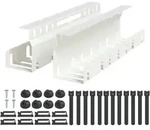 Unter Dem Schreibtisch Kabelmanagement Tray 2 Stk. Wei&szlig; Vidaxl