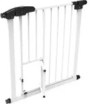 King Home Kinderklasse Tor Mit Metallt&uuml;r 75x78h Cm Wei&szlig;