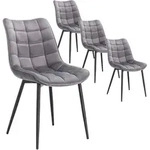 4 X Esszimmerst&uuml;hle 4er Set Esszimmerstuhl K&uuml;chenstuhl Polsterstuhl Design...