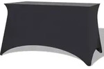 Stretch-tischhusse 2 Stk. 120 X 60,5 X 74 Cm Anthrazit Vidaxl