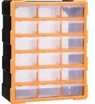 Multi-schubladen-organizer 18 Schubladen 38x16x47 Cm Vidaxl