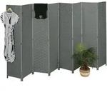 Relaxdays Paravent Raumteiler, Hxb: 170 X 320 Cm, Faltbarer Raumtrenner, 8-teiliger