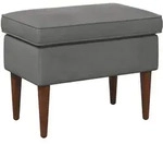 Vidaxl Foot Stool Dark Grey 55 X 35 X 41 Cm Velvet