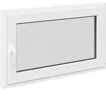 Vidaxl Tilt & Turn Basement Window Risor 100 X 60 Cm Pvc And Glass