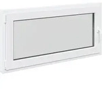 Vidaxl Tilt & Turn Basement Window Risor 120 X 60 Cm Pvc And Glass