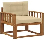 Outdoor Mittelsofa Natur Vidaxl