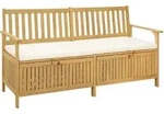 Garten-aufbewahrungsbank 2 -seater 170 X 63 X 84 Cm Rechteckig Vidaxl