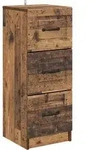 Vidaxl Drawer Cabinet Old Wood 33 X 34.5 X 87 Cm Engineered Wood