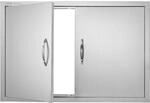 Vevor Grill-zugangst&uuml;r, 915 X 610 X 46 Mm, Doppelte Au&szlig;enk&uuml;chent&uuml;r,