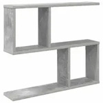 Vidaxl Wall Shelf Concrete Grey 60 X 12 X 50.5 Cm Engineered Wood
