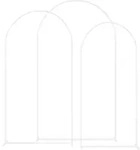 Vidaxl Wedding Arch 3 Pcs White 120 X 40 X 217 Cm Steel