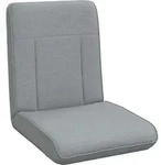 Vidaxl Adjustable Floor Chair Light Grey Fabric