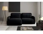 Ecksofa Schlafsofa Sofa Simone In Stoff Ambience Schwarz Ottomane Links