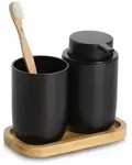 Bad-accessoires-set, Zahnputzbecher Und Seifenspender, Zeller