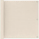 Balkonsichtschutz Creme 75 X 700 Cm Hdpe Und Aluminium Vidaxl