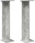 Vidaxl Plant Stand 2 Pcs Concrete Grey 25 X 25.5 X 100.5 Cm