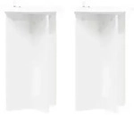 Vidaxl Plant Stand 2 Pcs White &Oslash;40 X 60 Cm Engineered Wood