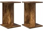 Vidaxl Plant Stand 2 Pcs Smoked Oak 25 X 25.5 X 40.5 Cm
