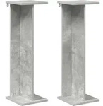 Vidaxl Plant Stand 2 Pcs Concrete Grey 25 X 25.5 X 80.5 Cm