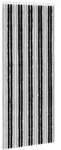 Vidaxl Insect Curtain Chenille Grey And Black 90 X 220 Cm 100% Pp